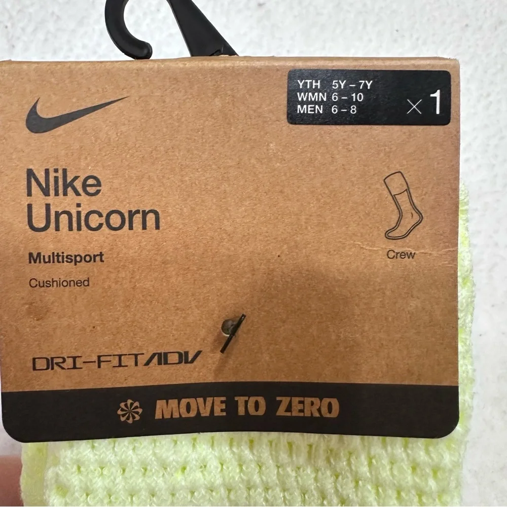 Nike Yellow Unicorn Socks
